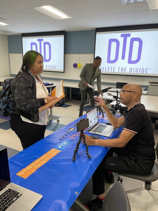 a recruiter interviewing an intern