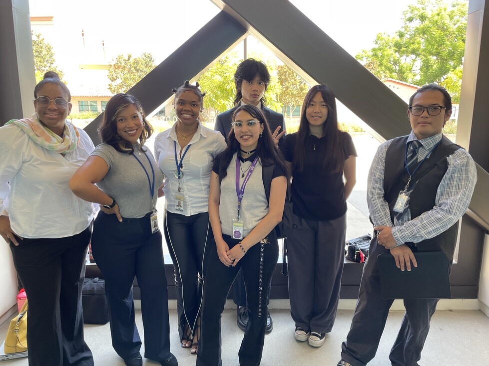 interns smiling at recruitment fair