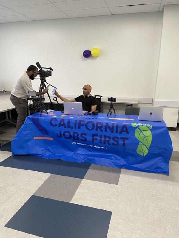 recruiter at recruitment fair