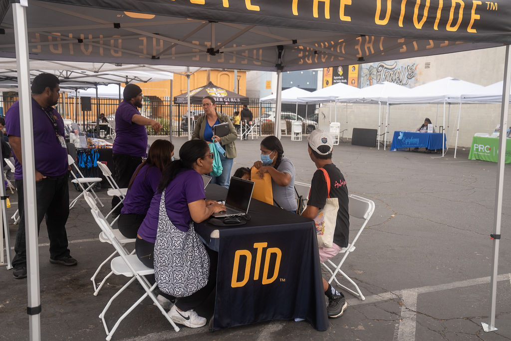 DTD staff helping people